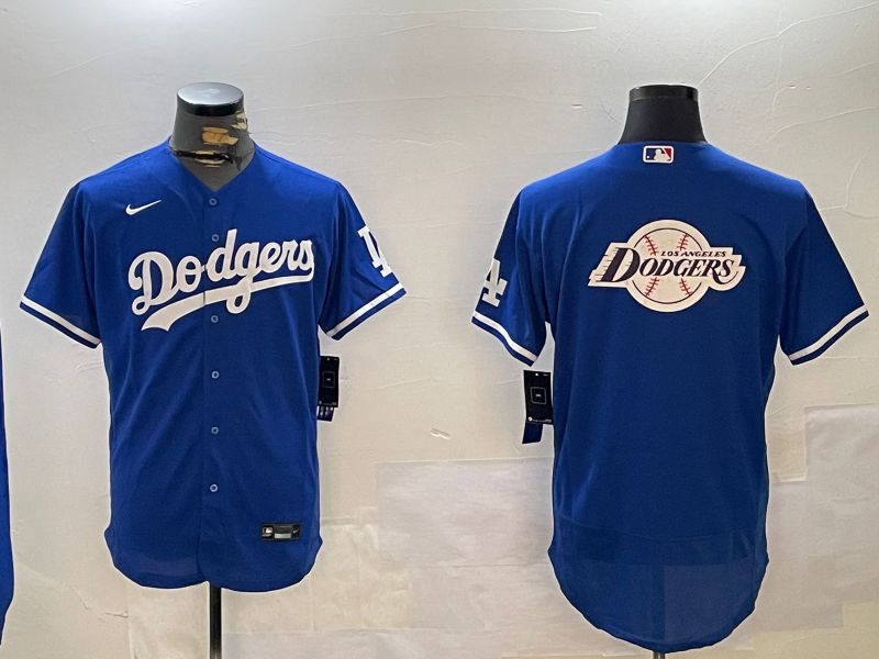 Men Los Angeles Dodgers Blank Blue Elite 2024 Nike MLB Jersey style 12169